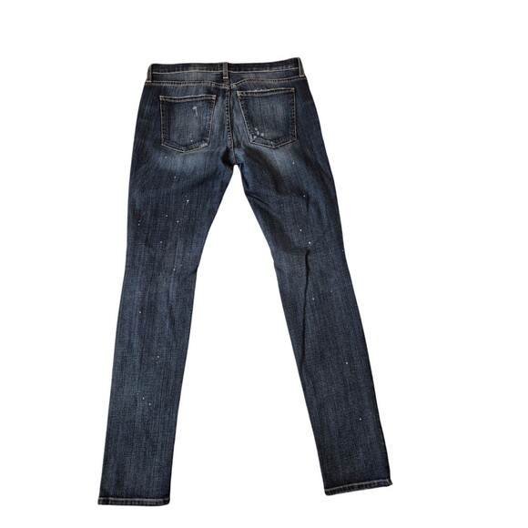 Current/Elliot The Skinny Distressed Jeans Mid Rise Skinny Jeans Love Destroy 30 - Picture 2 of 9